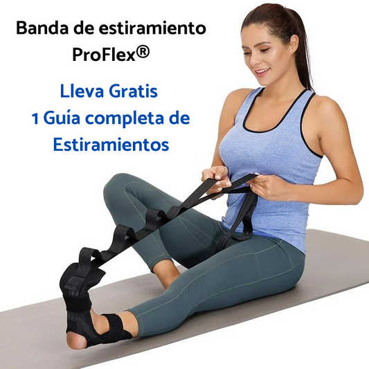 Banda de estiramiento ProFlex® + Guía de estiramientos Gratis